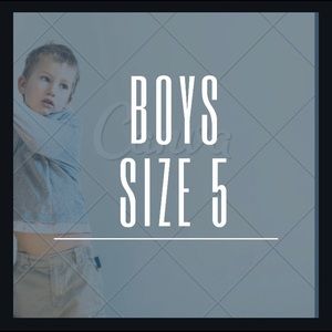 All boys Size 5 listed here